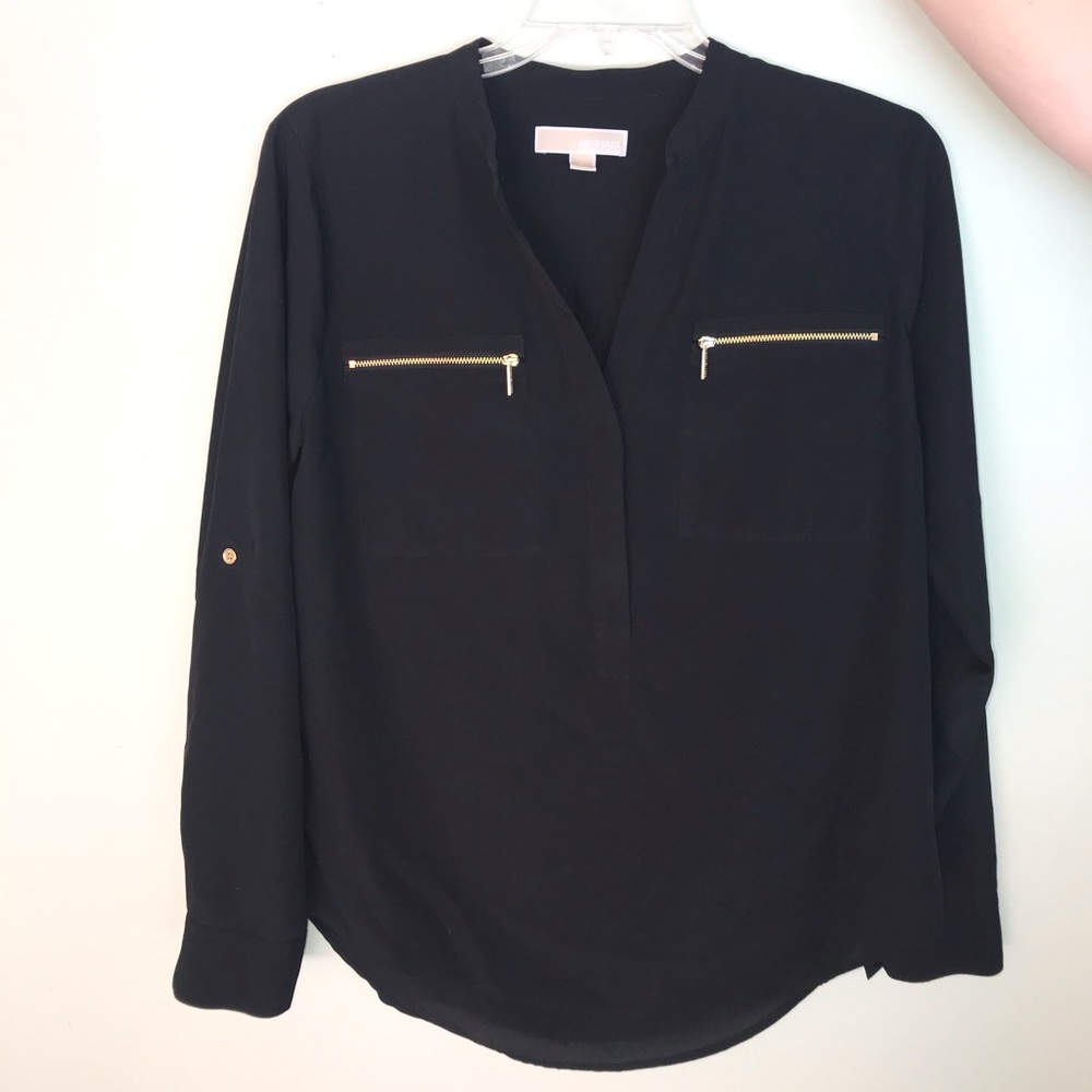 MICHAEL KORS Classic Black Blouse